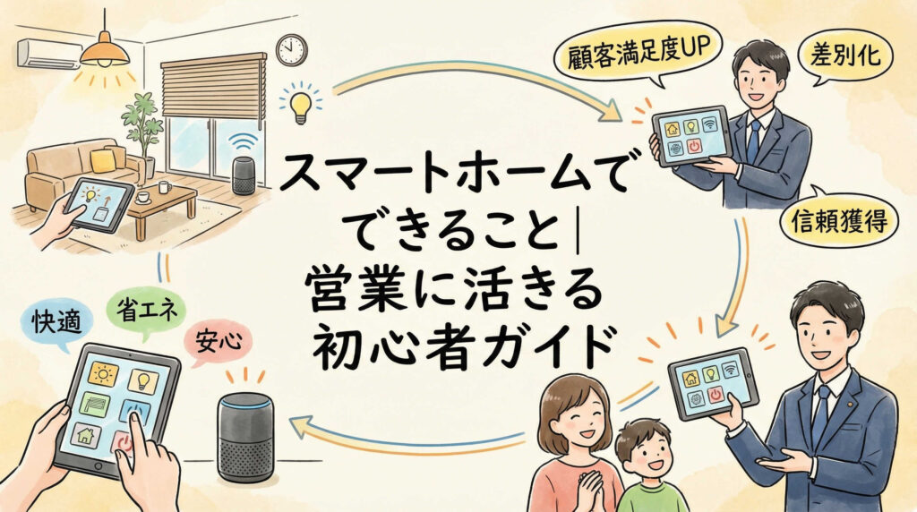 スマートホームでできること｜営業に活きる初心者ガイド